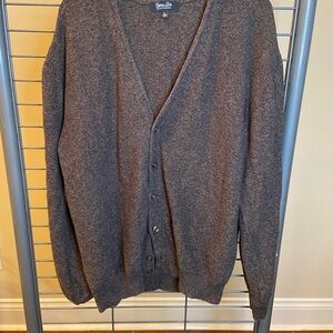 Men's Charcoal Cardigan Sweater